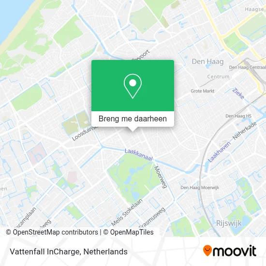 Vattenfall InCharge kaart