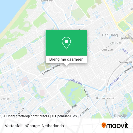 Vattenfall InCharge kaart