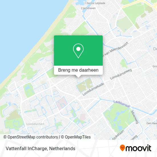 Vattenfall InCharge kaart