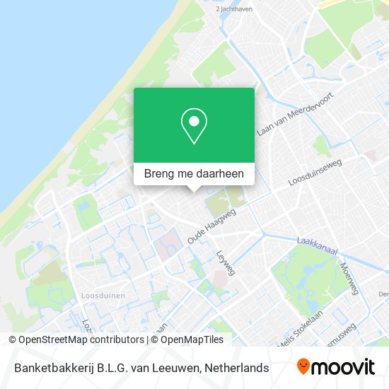 Banketbakkerij B.L.G. van Leeuwen kaart