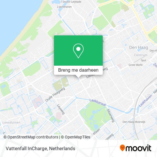 Vattenfall InCharge kaart