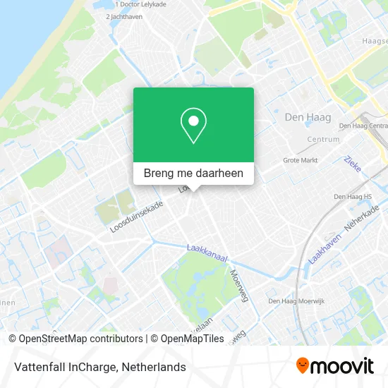 Vattenfall InCharge kaart