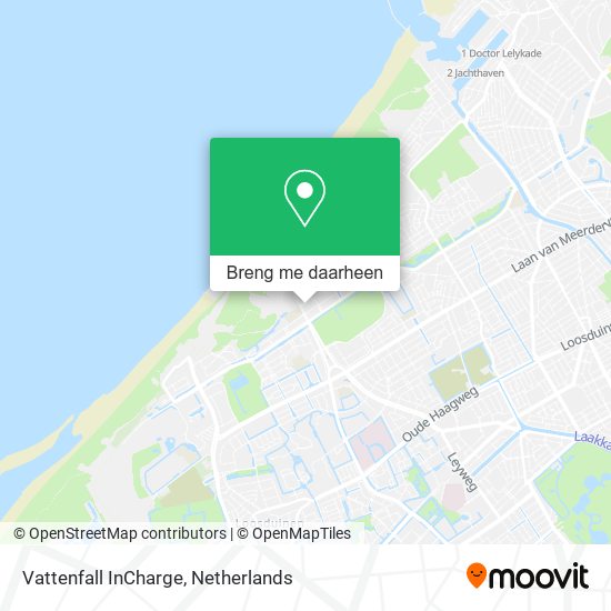 Vattenfall InCharge kaart