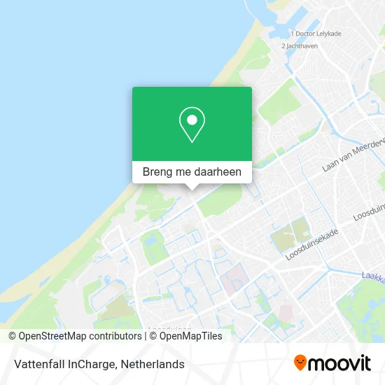 Vattenfall InCharge kaart