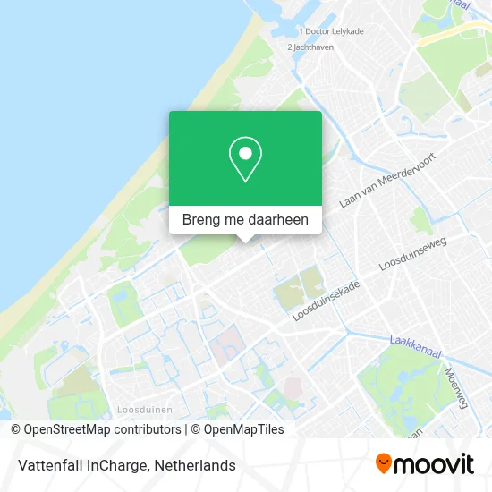 Vattenfall InCharge kaart