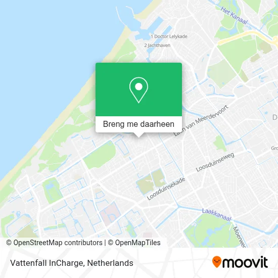 Vattenfall InCharge kaart