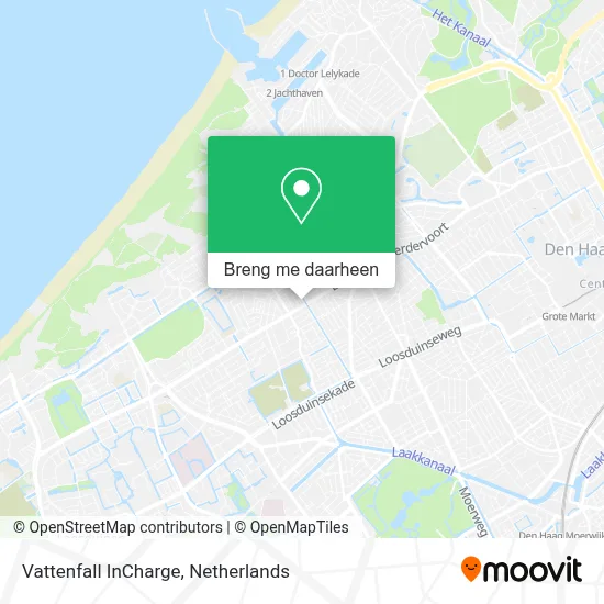 Vattenfall InCharge kaart
