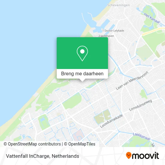 Vattenfall InCharge kaart