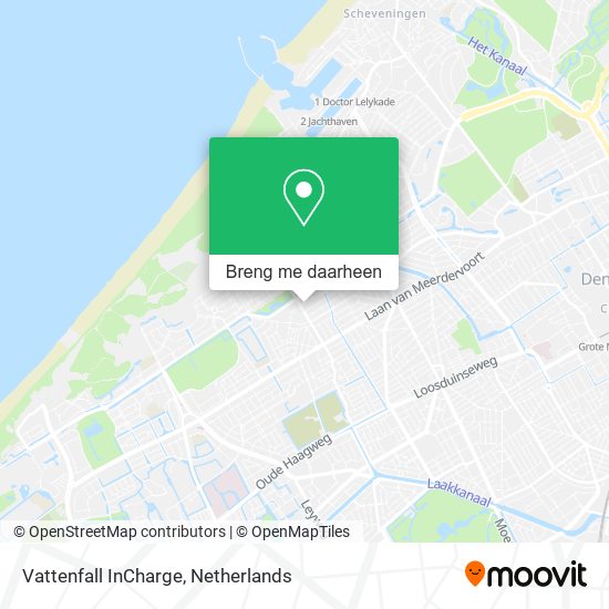 Vattenfall InCharge kaart
