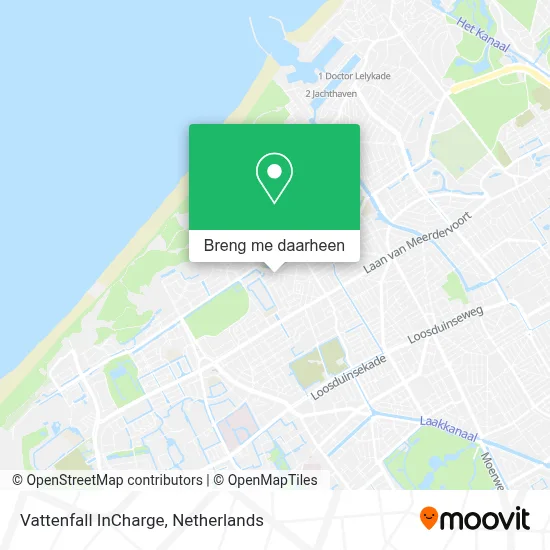 Vattenfall InCharge kaart