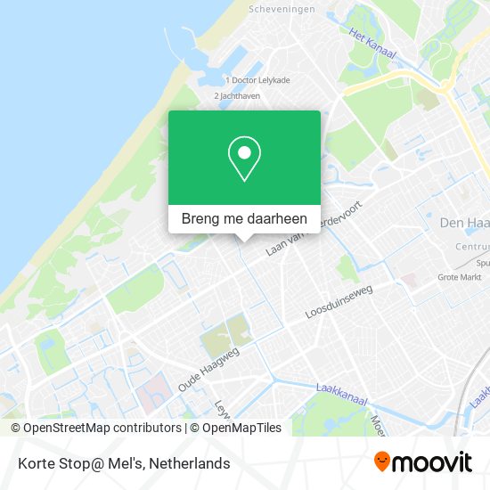 Korte Stop@ Mel's kaart