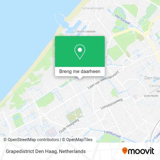 Grapedistrict Den Haag kaart