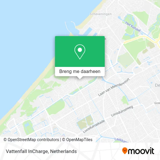Vattenfall InCharge kaart