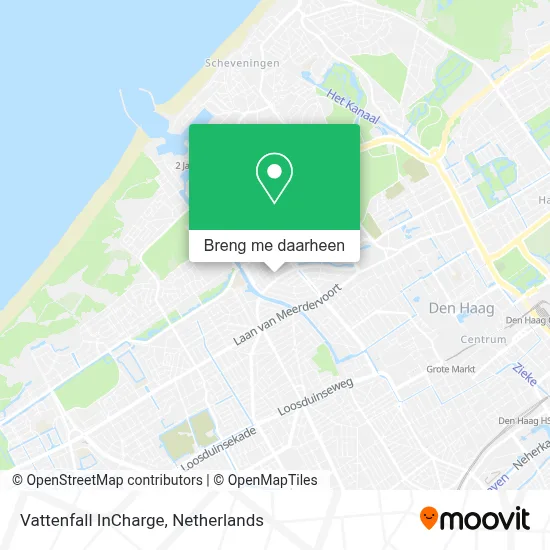 Vattenfall InCharge kaart