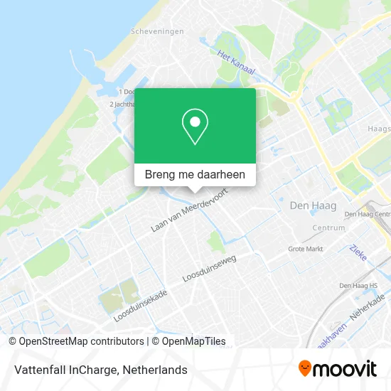 Vattenfall InCharge kaart