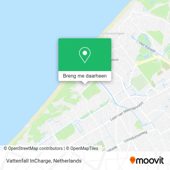 Vattenfall InCharge kaart