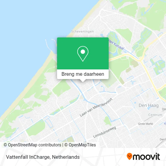Vattenfall InCharge kaart