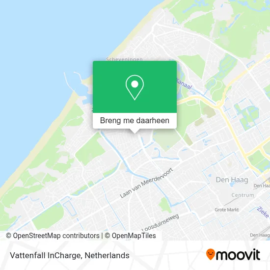 Vattenfall InCharge kaart