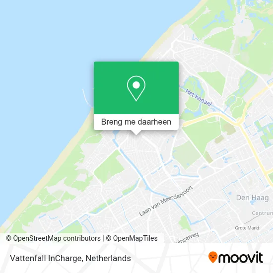 Vattenfall InCharge kaart