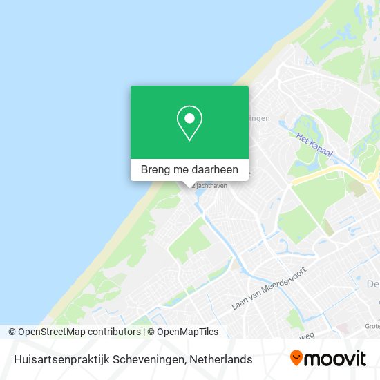 Huisartsenpraktijk Scheveningen kaart