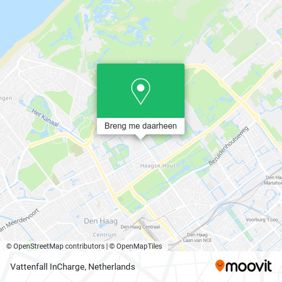 Vattenfall InCharge kaart