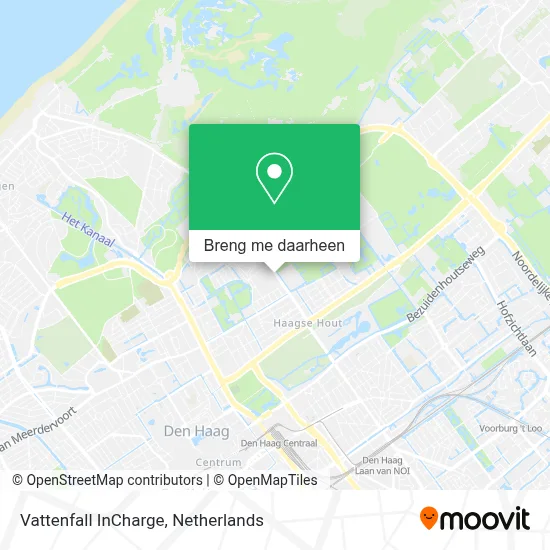 Vattenfall InCharge kaart