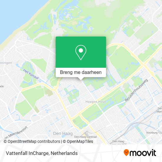 Vattenfall InCharge kaart