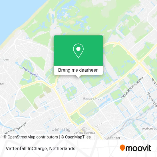 Vattenfall InCharge kaart