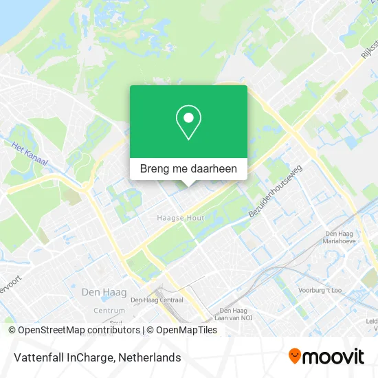 Vattenfall InCharge kaart