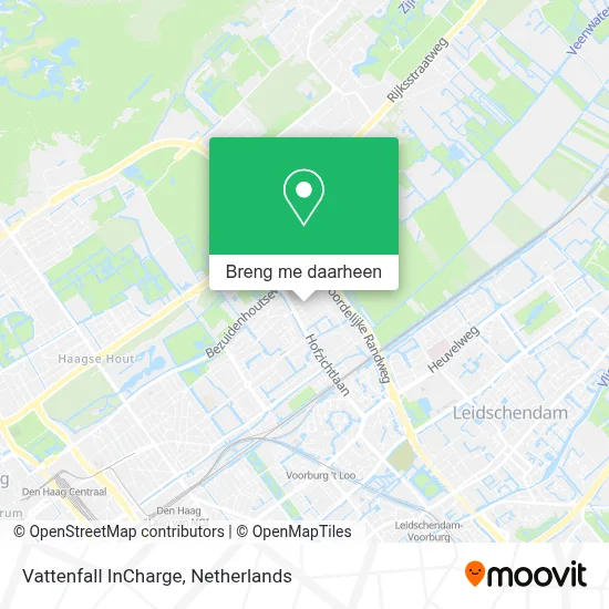 Vattenfall InCharge kaart