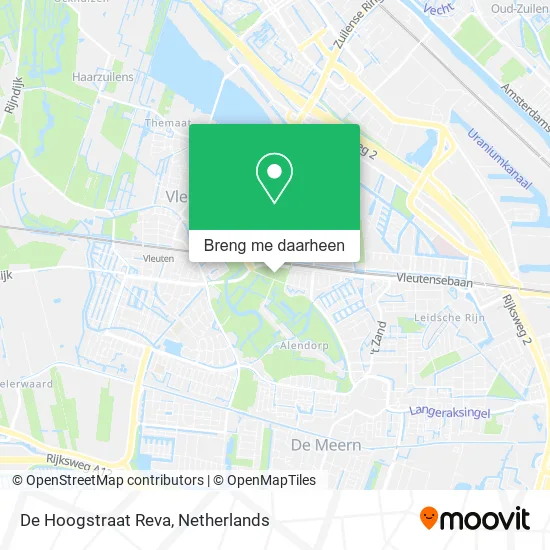 De Hoogstraat Reva kaart