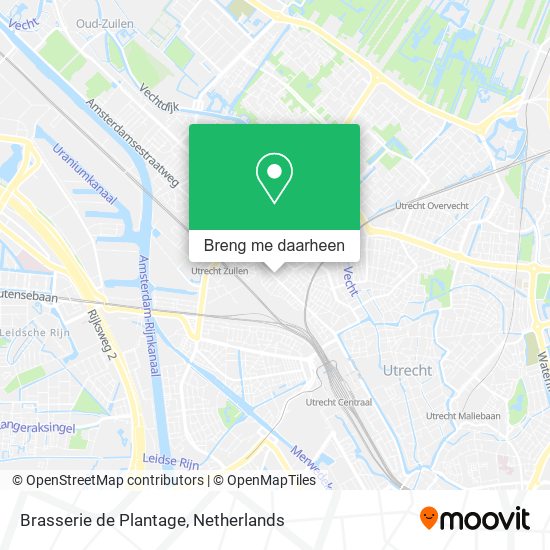 Brasserie de Plantage kaart