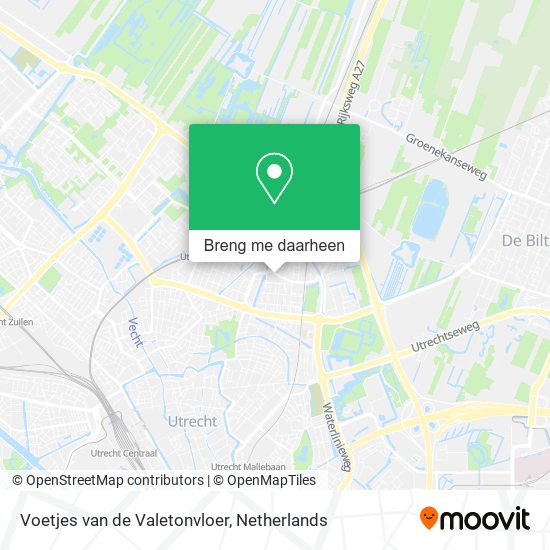 Voetjes van de Valetonvloer kaart