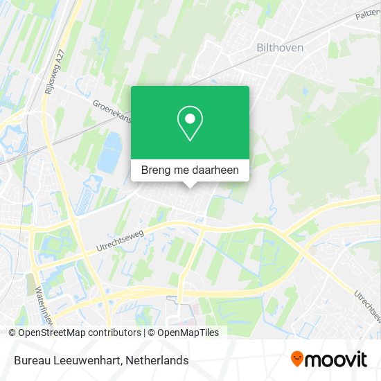 Bureau Leeuwenhart kaart