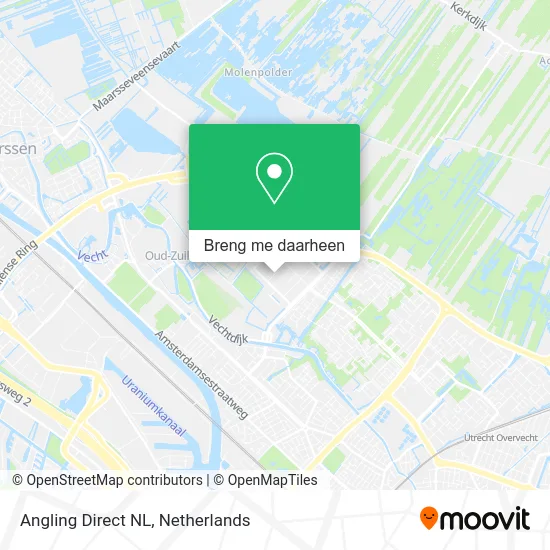 Angling Direct NL kaart