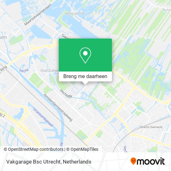 Vakgarage Bsc Utrecht kaart