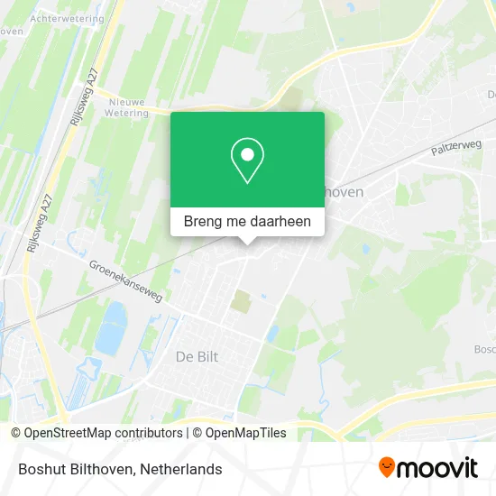 Boshut Bilthoven kaart