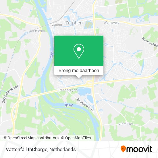 Vattenfall InCharge kaart