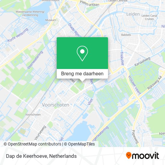 Dap de Keerhoeve kaart