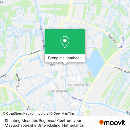 Stichting Meander, Regionaal Centrum voor Maatschappelijke Ontwikkeling kaart