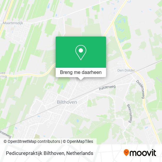 Pedicurepraktijk Bilthoven kaart