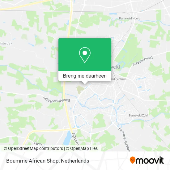 Boumme African Shop kaart