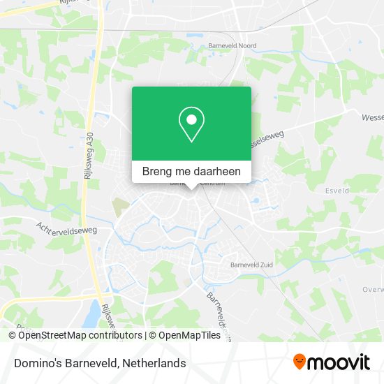Domino's Barneveld kaart