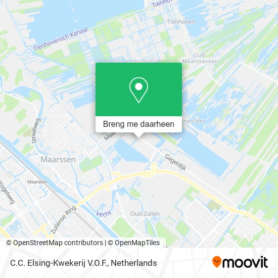 C.C. Elsing-Kwekerij V.O.F. kaart