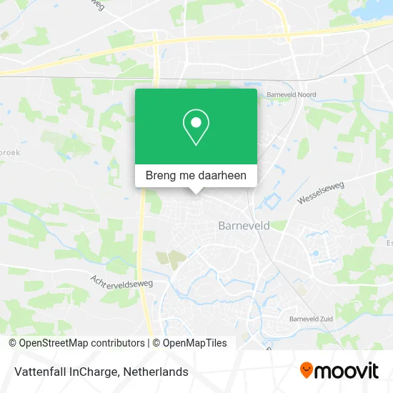 Vattenfall InCharge kaart