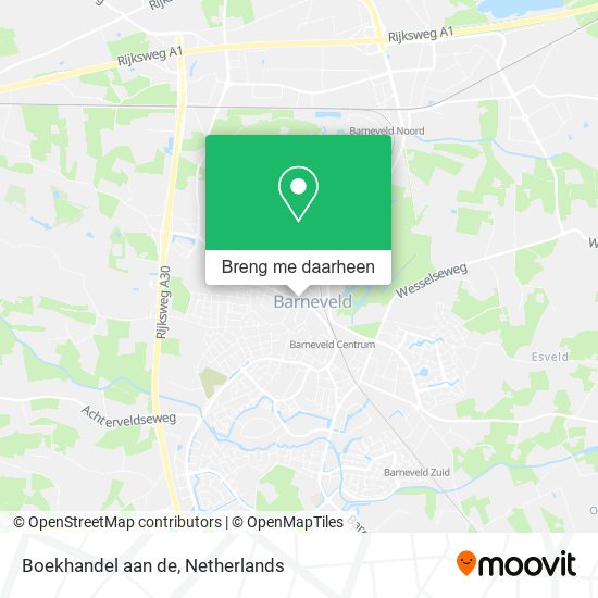 Boekhandel aan de kaart