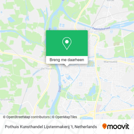 Pothuis Kunsthandel Lijstenmakerij 't kaart