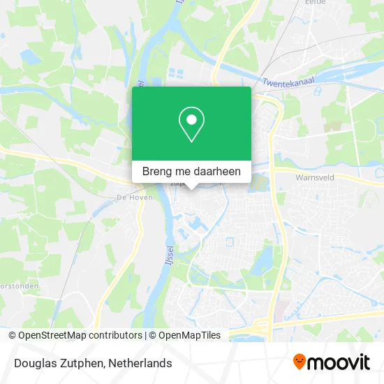 Douglas Zutphen kaart