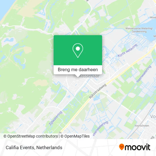 Califia Events kaart