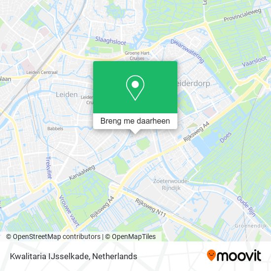 Kwalitaria IJsselkade kaart